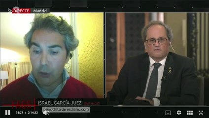 Israel García Juez le mete un buen repaso a Quim Torra en la propia TV3