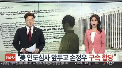 "美 인도심사 앞두고 손정우 구속 합당"