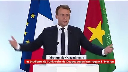 "Ce n'est pas à moi de réparer votre électricité c'est à votre président" E. Macron aux étudiants burkinabésLe Président Burkinabé a de suite quitté la salle
