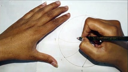 how to draw easy and simple alpona circle  easy drawing