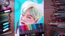 drawholic LIVE - BTS Suga (colored pen