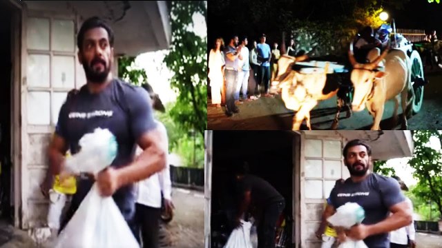 Salman Khan DOES it AGAIN| ADOPTS whole area and DISTRIBUTES Food & Necessary Items| BEING HUMAN