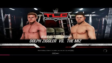 The Miz vs. Dolph Ziggler – Intercontinental Title Ladder Match WWE TLC 2016 Full Match