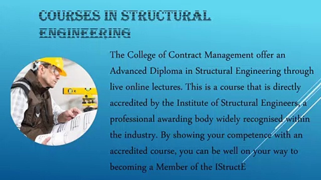 SEEKING FOR STRUCTURAL ENGINEERING COURSES