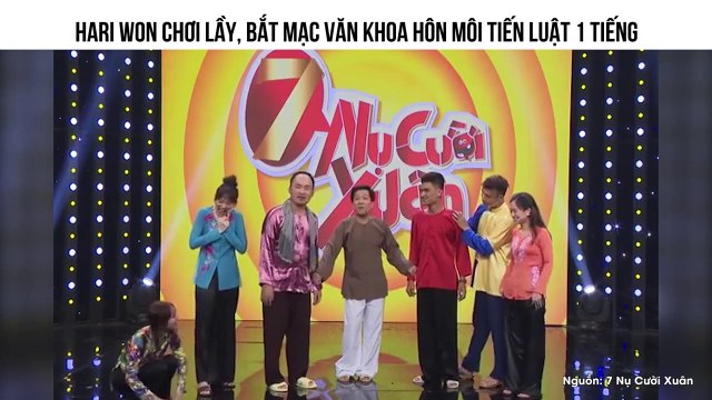 HARI WON CHƠI LẦY, BẮT MẠC VĂN KHOA HÔN MÔI TIẾN LUẬT 1 TIẾNG