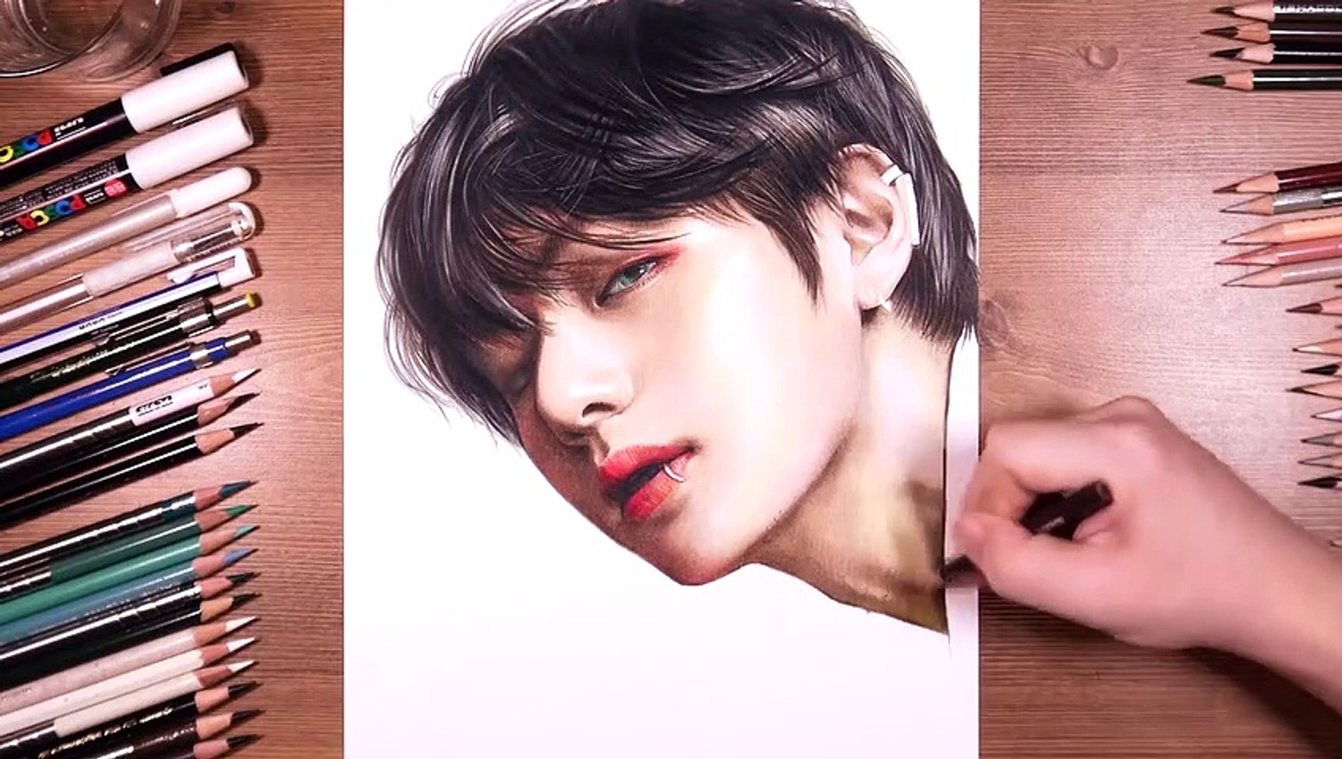 Drawing Bts V Taehyung Ë· Video Dailymotion