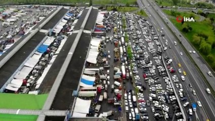 Bayrampaşa Sebze ve Meyve Hali'nde yoğunluk