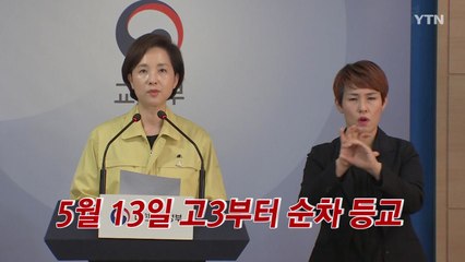 [YTN 실시간뉴스] 5월 13일 고3부터 순차 등교 / YTN