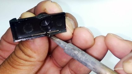 how to joint broken plastic parts using soldering iron