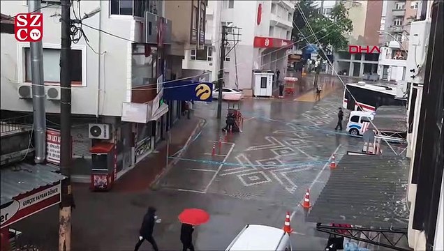 Belediye binası önündeki şüpheli çanta korkuttu