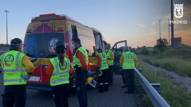 Herida grave una mujer al ser atropellada por un camión en la M-50