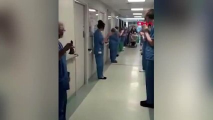 DHA DIŞ -İngiltere'de 100 yaşındaki kadın 3 hastalığın ardından koronavirüse de meydan okudu