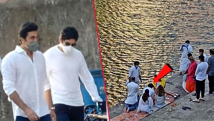 Ranbir Kapoor Immerses Rishi Kapoor's Ashes In Banganga