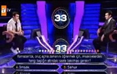 Kim Milyoner Olmak İster'de oruç sorusu!