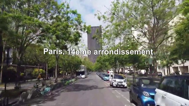 Caméra embarquée dans Paris confiné: balade dans le 14ème arrondissement