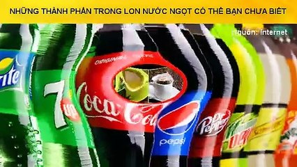 NHỮNG THÀNH PHẦN TRONG LON NƯỚC NGỌT CÓ THỂ BẠN CHƯA BIẾT