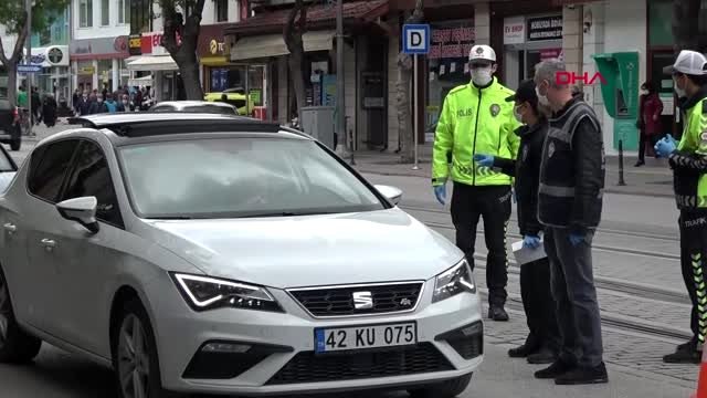 Konya'da, kısıtlama sonrası alışveriş yoğunluğu
