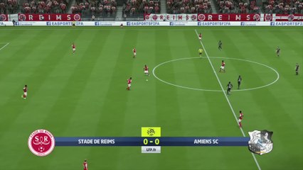 Stade de Reims - Amiens SC sur FIFA 20 : résumé et buts (L1 - 36e journée)