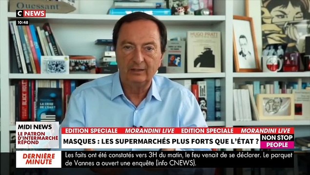 Coronavirus - Masques: Les supermarchés plus forts que l'Etat ? Le coup de gueule d'un pharmacien dans Morandini Live sur CNEWS