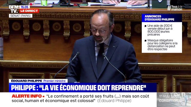 Edouard Philippe: la vie économique doit reprendre, impérativement et rapidement