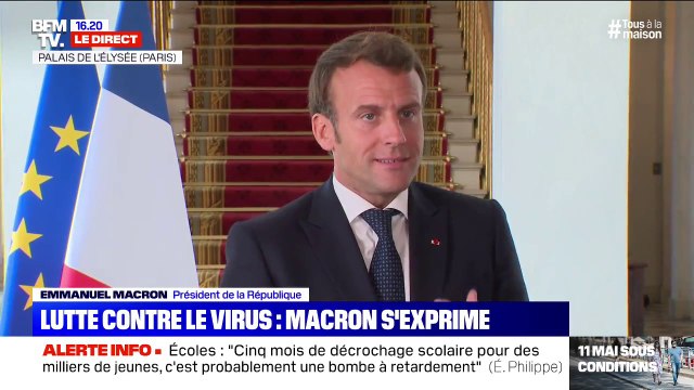 Emmanuel Macron annonce que la France apportera 500 millions d'euros à l'initiative internationale pour la recherche de vaccins et de traitements