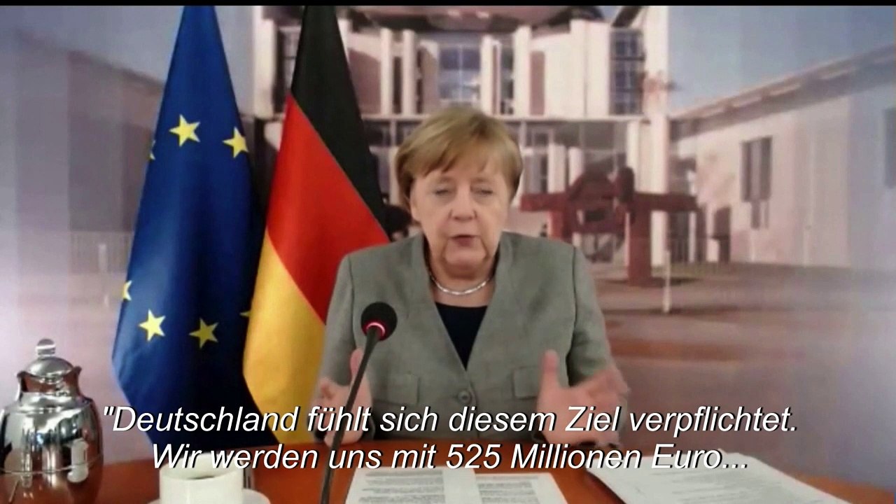 Merkel sagt 525 Millionen Euro bei Corona-Geberkonferenz zu