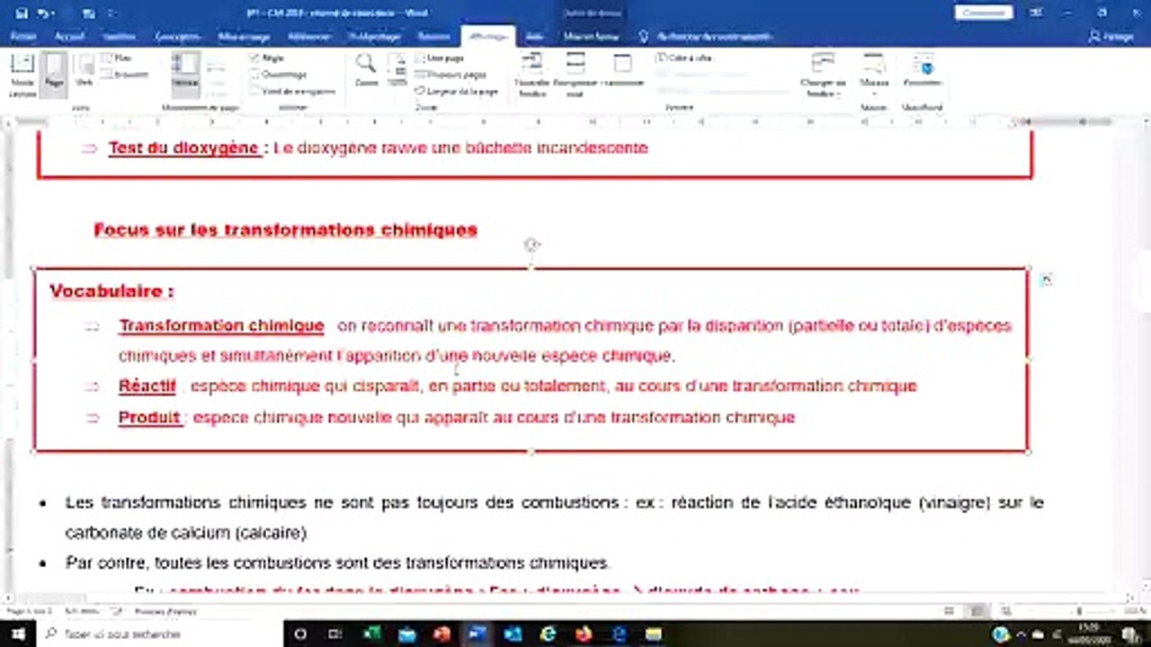 capsule cours combustions