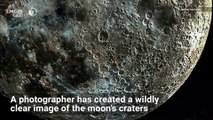 Stunningly Detailed Photo of Moon’s Craters Made from Thousands of Images