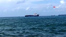 Türk şoförlerini getiren gemi İskenderun Körfezine ulaştı
