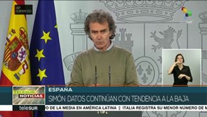 Informa gobierno español que curva de contagios tiende a la baja