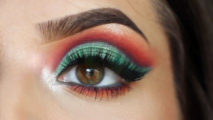 METTALIC GREEN EYE SHADOW ( FULL FACE  MAKEUP TUTORIAL)
