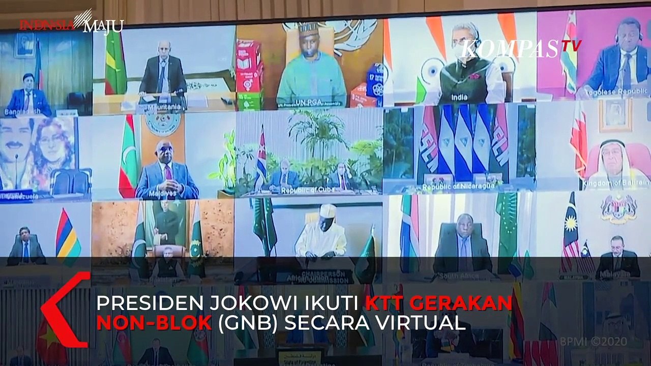 Jokowi Hadiri KTT Gerakan Non-Blok Virtual