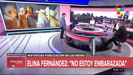 Misteriosa publicación en redes | Elina Fernández desmiente estar embarazada de Eduardo Costantini