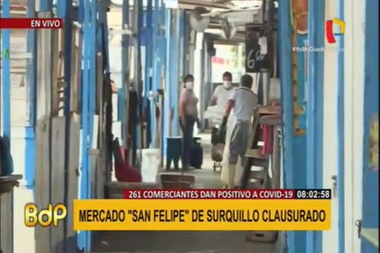 Coronavirus: mercado San Felipe clausurado por 10 días al detectarse 40% de casos positivos