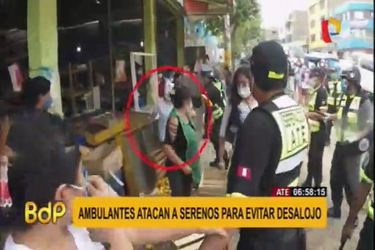 Ate Vitarte: ambulantes se enfrentan a serenazgo con cuchillos y palos