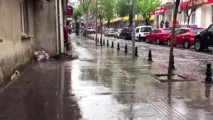 Kırklareli'nde kuvvetli sağanak etkisini sürdürüyor