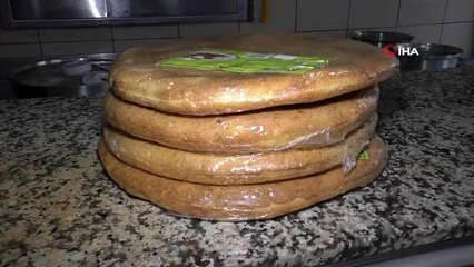 Yozgat'ta iftar sofralarının vazgeçilmez tatlısı 'ekmek kadayıfı'