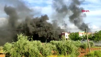 Gaziantep'te elyaf atölyesinde yangın