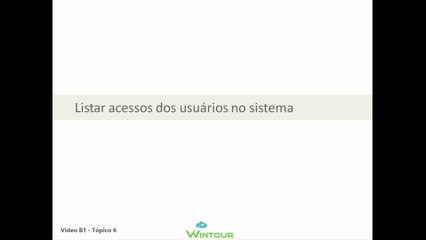 B1-Tópico 6 - Listar acessos