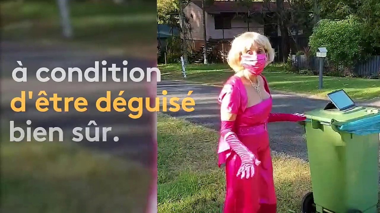 Coronavirus : se déguiser pour sortir les poubelles, le nouveau défi du confinement en Australie