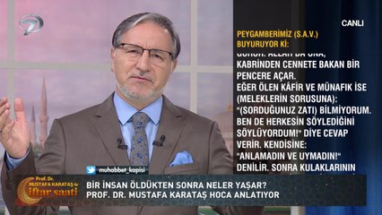 Prof. Dr. Mustafa Karataş ile İftar Saati - 4 Mayıs 2020