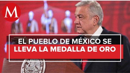 AMLO da medalla de oro al pueblo por buenos resultados ante covid-19