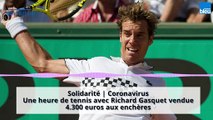 Les enchères s'envolent pour une heure de tennis avec Richard Gasquet