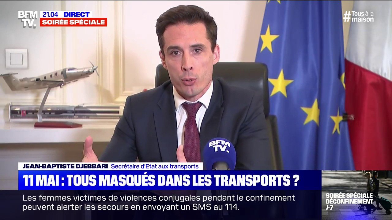 Jean-Baptiste Djebbari annonce que "9 millions de masques" seront distribués dans les transports en commun
