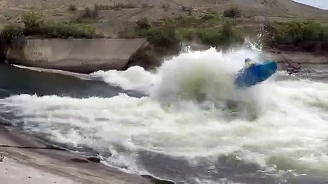Professional Kayaker Shows Off His Moves In Montrose, Colorado