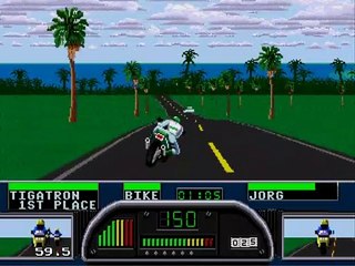 Let´s Play Road Rash 2 (SEGA) - LEVEL 3 - RACE 2 - HAWAII - No Commentary