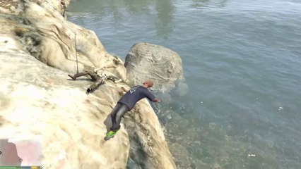 GTA V moments: Throwing Fisherman in the Sea