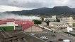 Un incendio en una empresa obliga a confinar Sabiñánigo (Huesca)