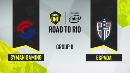 CSGO - ESPADA vs. Syman Gaming [Mirage] Map 2 - ESL One Road to Rio - Group B - CIS