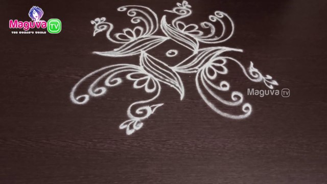 Rangoli with Dots - 5 x 1 Dots / Easy Rangoli Designs with Dots / Beautiful Dots Kolams | Viral Rocket